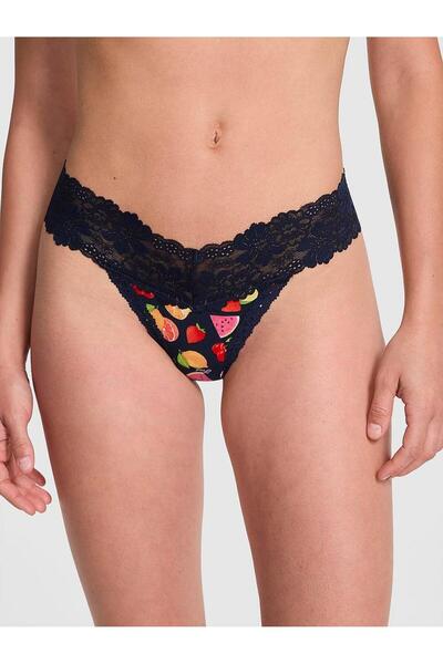 Victoria's Secret Wink Lace Trimmed Thong