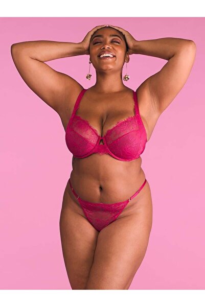 Victoria's Secret Rose Lace Adjustable V-String Panty