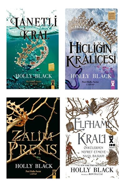 Dex Kitap Holly Black Peri Halkı Serisi 4 Kitap (elfhame Kralı - Hiçliğin Kra...