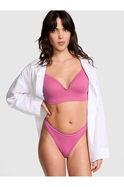 Victoria's Secret Seamless Deep Leg Cut Thong