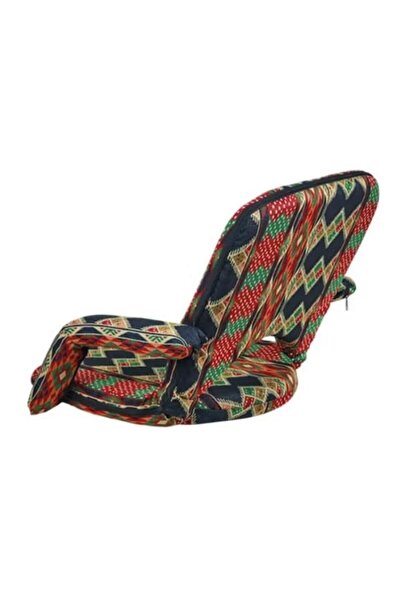 Generic Folding floor chair with armrest, comfortable for sitting and relaxing, ideal for home and travel, size 55 x 50 x 50 cm