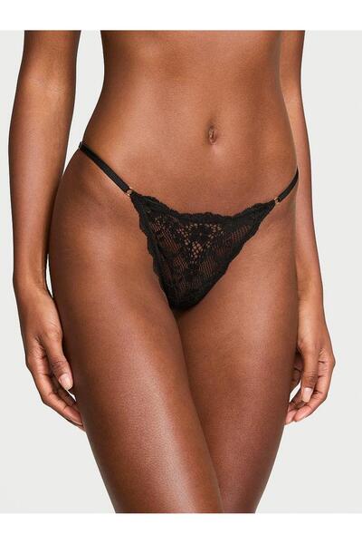 Victoria's Secret Chiloți ajustabili cu dantelă în formă de V