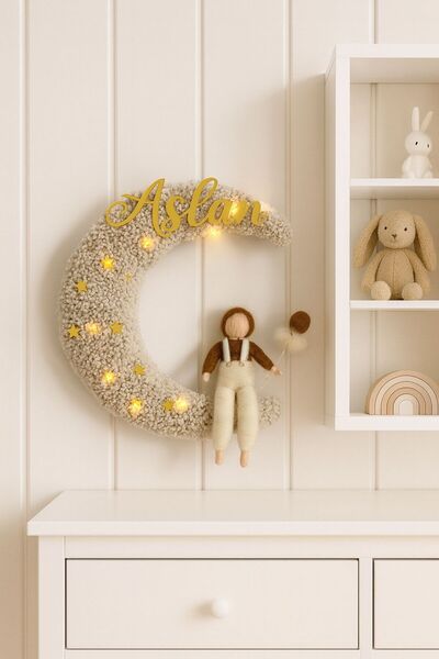 Bonika Ledli Keçe Bebek Kapı Süsü - Hastane Kapı süsü