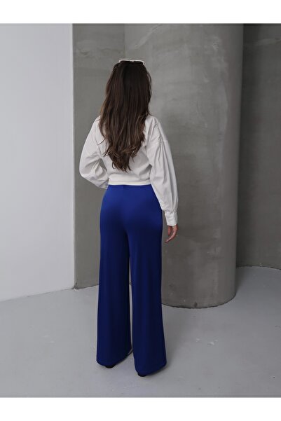 Paw Garage Γυναικείο Evo Shiny παντελόνι palazzo