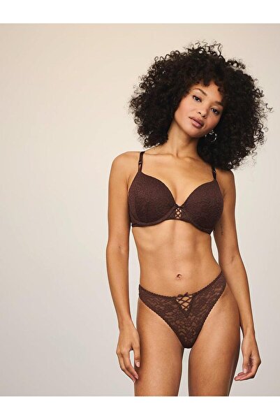 Victoria's Secret Lace-Up Bow Thong