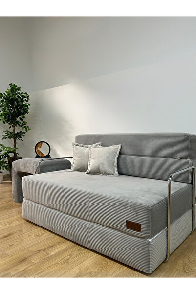 Katt Torso Katlanır Kanepe Koltuk Yatak Pati Dostu Fitilli Örme Peluş Kumaş