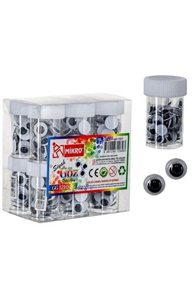 ŞAHİN KIRTASİYE Cutie cu 12 tuburi Micro Oynar Black Eye GG-1210-2G de dimens...