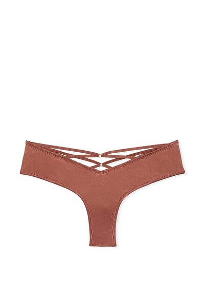 Victoria's Secret Deep Leg Cut Cheeky Panties with Back Strap