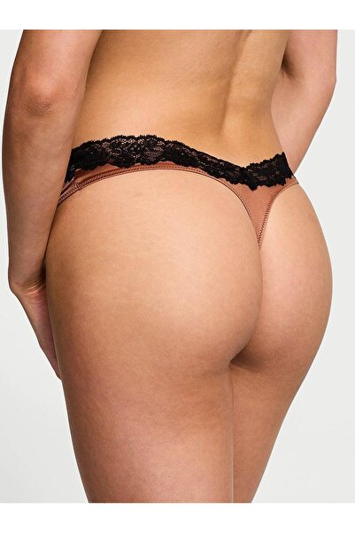 Victoria's Secret Tanga Deep Leg croială cu dantelă