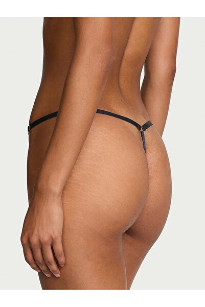 Victoria's Secret Ροζ δαντελένιο εσώρουχο με ρυθμιζόμενο V-string