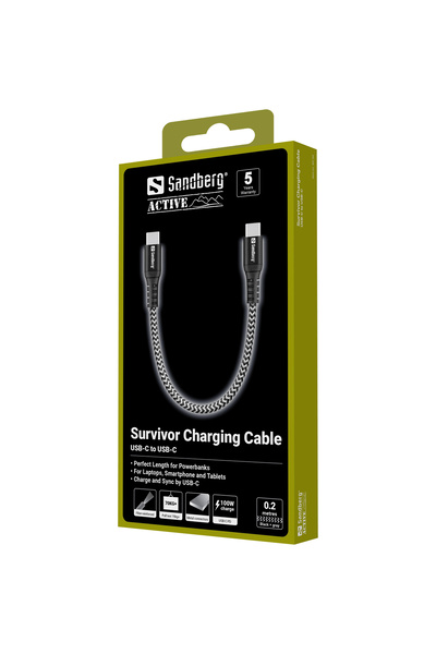 Other Kabel USB-C Sandberg Survivor 0,2 m 100W