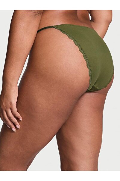 Victoria's Secret Lace Trimmed Adjustable Drawstring Bikini Panties