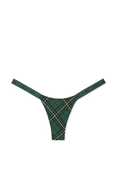 Victoria's Secret Logo detailed cotton micro thong