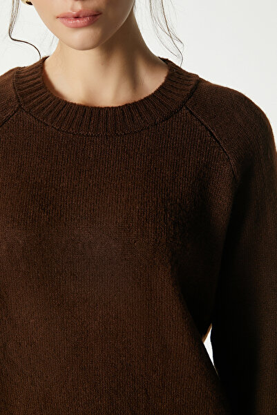 Ritnice Mushy Bitter Brown Basic Knitwear Sweater