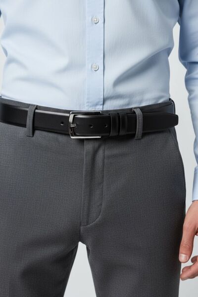 Kemerix Men's 3.5 cm Classic Belt That Matches All Combinations