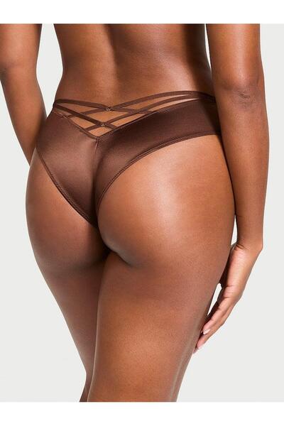 Victoria's Secret Chiloți Deep Leg croială cu bretele la spate