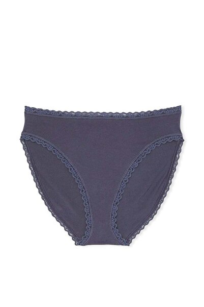 Victoria's Secret Lace Cotton Deep Leg Cut Brief Panties