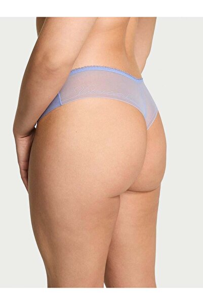 Victoria's Secret Τούλι στρινγκ με λογότυπο κοπής με λέιζερ