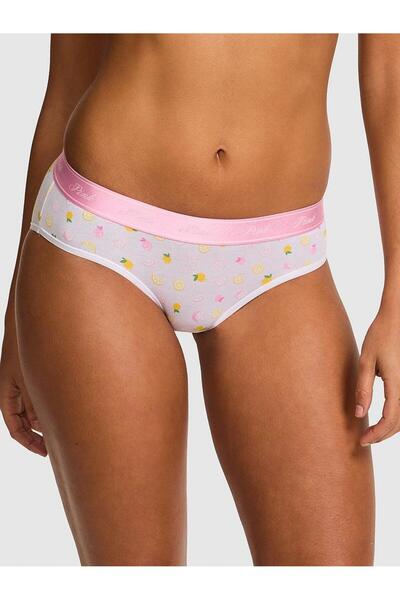 Victoria's Secret Βαμβακερό εσώρουχο Hiphugger με λογότυπο