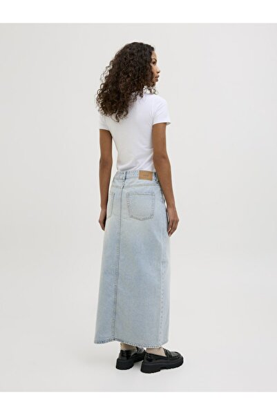 JJXX Жіноча синя довга джинсова спідниця Jxlaura Hw Long Denim Skirt Dnm 12272980-Lightblue