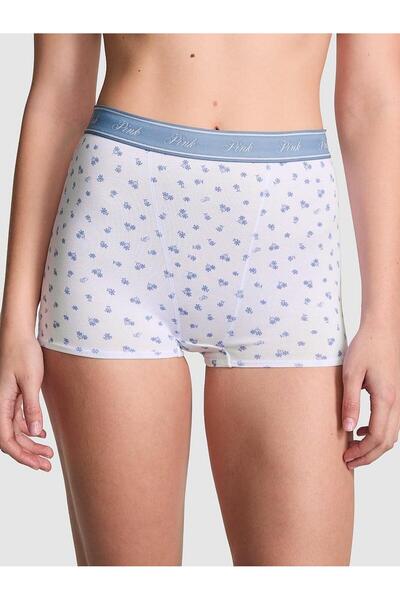 Victoria's Secret Chiloți talie înaltă Boyshort cu Micro Logo