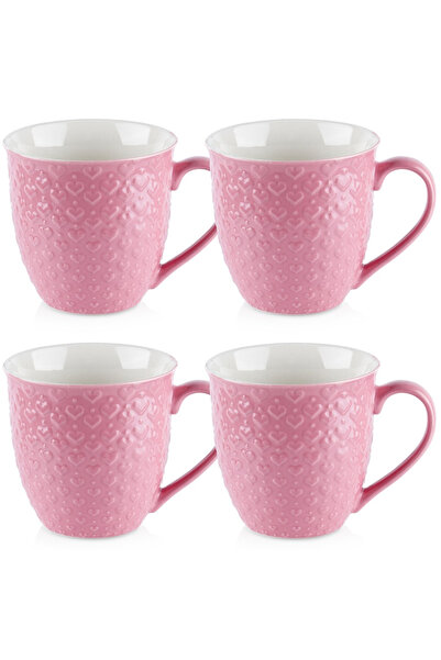 Other Cană ceramică cu mâner pentru cafea, ceai și băuturi, set de căni roz, ...