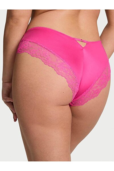 Victoria's Secret Chiloți Rose Lace Deep Leg croială Cheeky