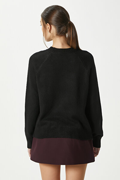 Ritnice Mushy Black Basic Knit Sweater