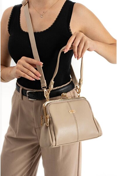 eflanmoda Geantă de umăr și crossbody din piele moale pentru femei, cu multip...