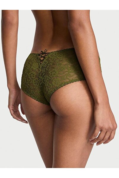 Victoria's Secret Chiloți Cheeky cu dantelă și fundă