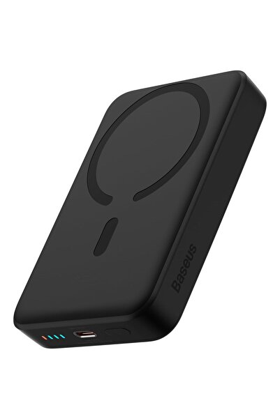 AyrStore Magsafe Mini Type-C Kablolu Wireless Powerbank 10.000 mAh 30W-Siyah