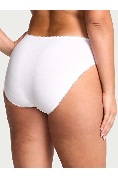 Victoria's Secret Stretchy Cotton Ruffled Deep Leg Cut Panties