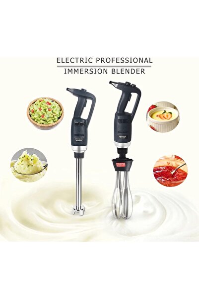 LETWOO 500W Variable Speed Commercial Immersion Blender with 15.7-inch 304 Stainless Steel Shaft & D