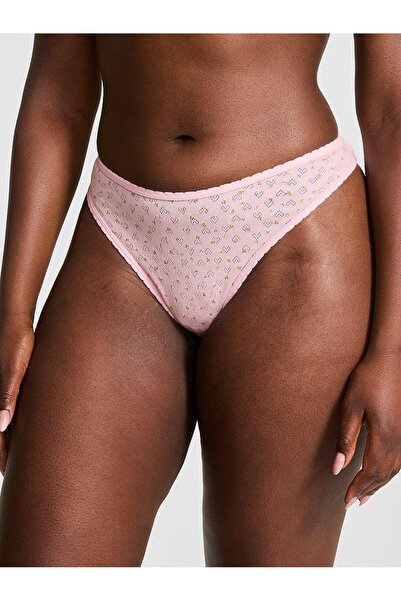 Victoria's Secret Cotton Deep Leg Cut Thong