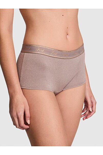 Victoria's Secret Chiloți din bumbac strălucitor cu logo