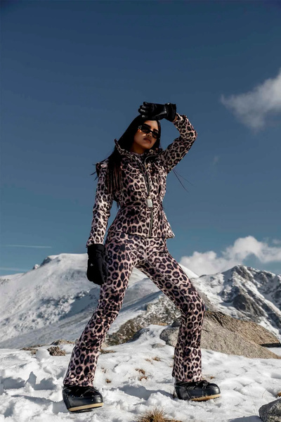 ELAF Leopardess Ski Jacket & Pants Set