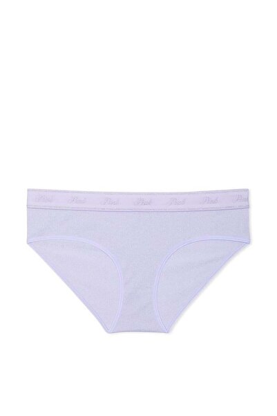 Victoria's Secret Logo Detailed Shiny Cotton Hiphugger Panties