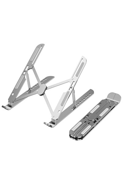 Generic حامل كمبيوتر محمول قابل للتعديل، حامل محمول قابل للطي من الألومنيوم للمكتب، حامل تبريد جيد التهوية