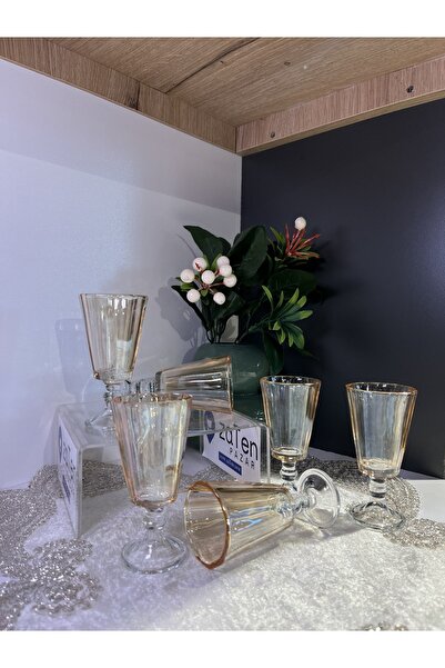 zaTen Pazar 6 ADET Sigma Bal Rengi Kahve Yanı Bardağı