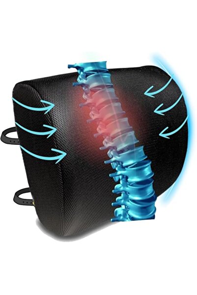 Generic Sky Touch Lumbar Support Pillow - Ergonomic Memory Foam for Back Supp...