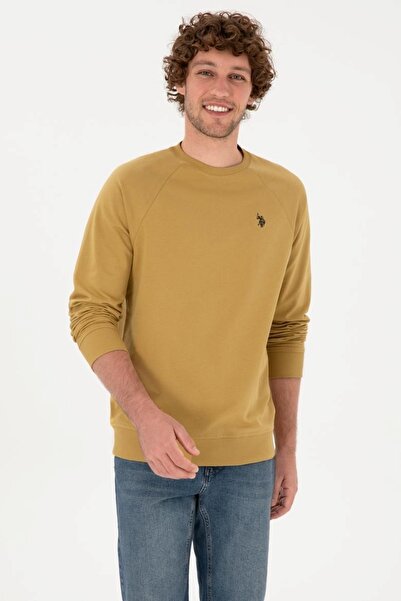 U.S. Polo Assn. % 100 PAMUKLU REGULAR KESİM İNCE BASİC SWEATSHİRT