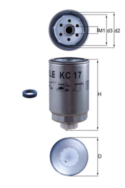 KNECHT Filtru Combustibil Deutz-Fahr Agrolux/Agroprima/Agrostar Fendt Farmer/...