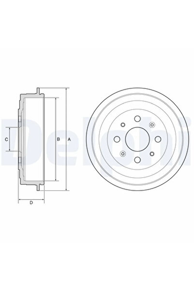 DELPHİ Пътна спирачка Opel Adam Vauxhall Adam