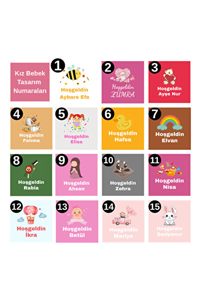 afyoresel 50 Adet İsme Özel Etiketli Sütlü Madlen Bebek Çikolatası İsimli Hoşgeldin Bebek Çikolatası