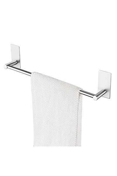 Generic رف حمام ذاتي اللصق من ORiTi بطول 40 سم، رف حائطي من الفولاذ المقاوم للصدأ، حامل مناشف معلق