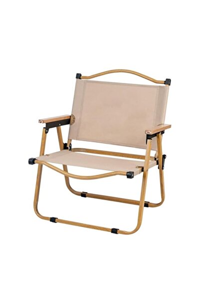 Generic ECVV Portable Camping Chairs, Folding Chair with Wooden Handles | Enj...