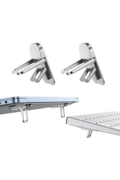 Generic حامل كمبيوتر محمول صغير قابل للطي من Joyzzzz، قطعتان من رافعة لوحة المفاتيح الصغيرة، رافعة لوحة مفاتيح الكمبيوتر غير المرئية مع