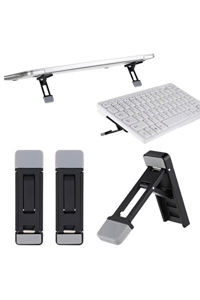 Generic 2 Pcs Portable Keyboard Riser, Three Tilt Angle Adjustable Foldable I...