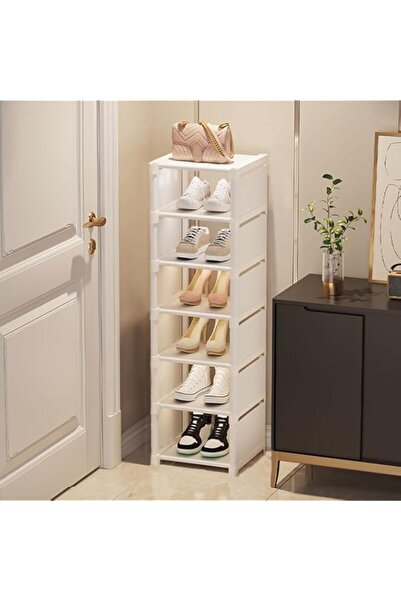 Generic Beauenty 7-Tier Space-Saving DIY Shoe Rack Cabinet, Minimalist Shoe O...