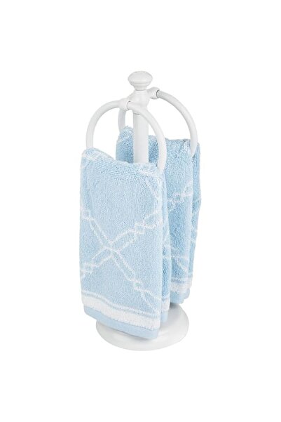 Generic حامل مناشف اليد 4basix لطاولات الحمام لعرض وتخزين مناشف الضيوف الصغيرة